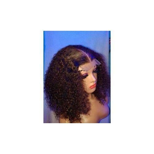fluffy soft quality pixie curl frontal wig