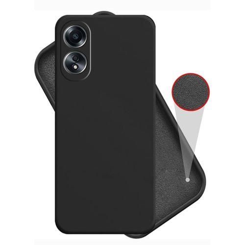 Silicon Back Case For Oppo A38 - Black