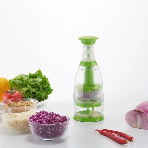 Manual Hand Press Garlic Onion Chopper Vegetable Food Chopper Processor