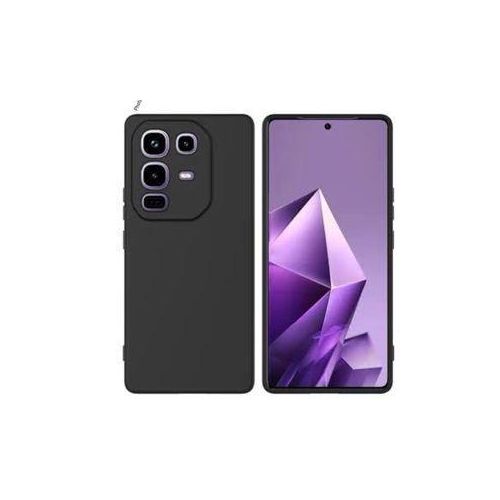 Note 50 Pro Plus Luxury Soft Matte Camera Protect Black Silicon Back Case