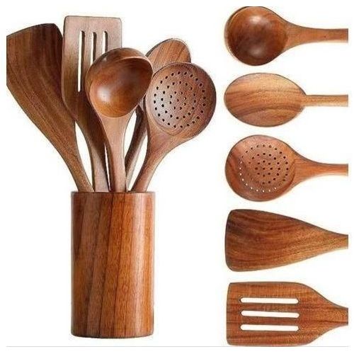 WOODEN Kitchen Utensils Set,Wooden Spoons For Cooking