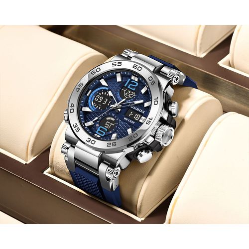 Rugged Outstanding 3in1 Timer Sports Wristwatch Luxirious Armlet For Business Men