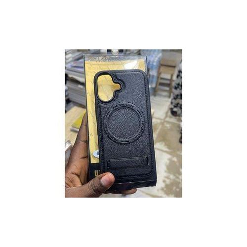 iPhone 17 Quality PU Magsafe Leather Case with Built-in Kickstand
