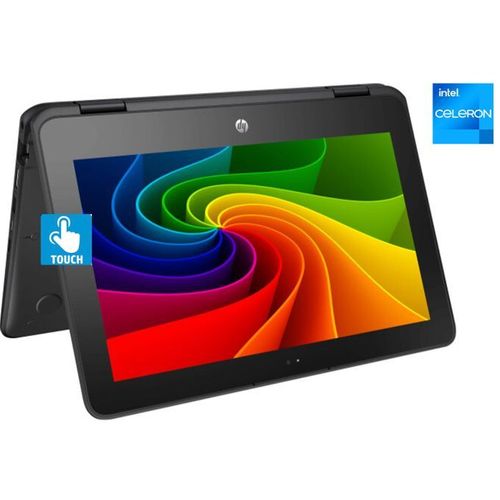 ProBook 11 X360- TOUCH- 128GB SSD/4GB RAM-Intel CELERON QUAD CORE WIN10 Pro +Mouse &USB Light