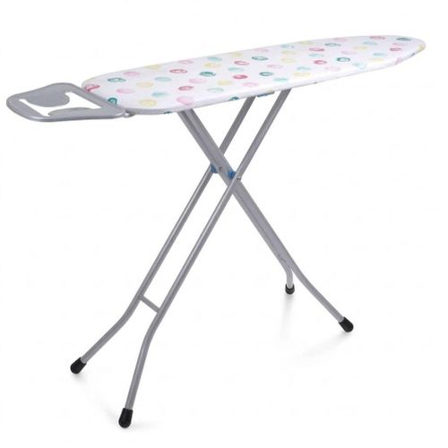 Extra Large Ironing Surface Heavy-Duty Foldable Ironing Board With Metal Iron Rest - Height Adjustable- Big Size - Multi colors