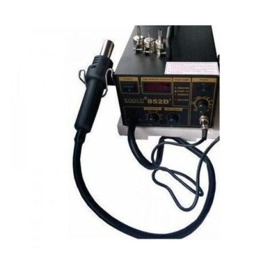 2 In 1 Smd Rework Station, Soldering Station- Hot Air Gun + Solder Iron + 3 Nozzles