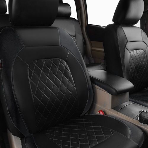 Generic 9Pcs Car Seat Covers PU Leather Universal Protector Full Set