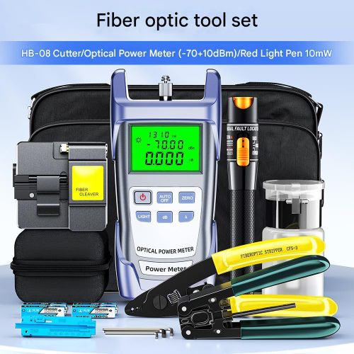 FTTH Fiber Optic Tool -70+10dBm Optical Power Meter Visual Fault Locator 10mw