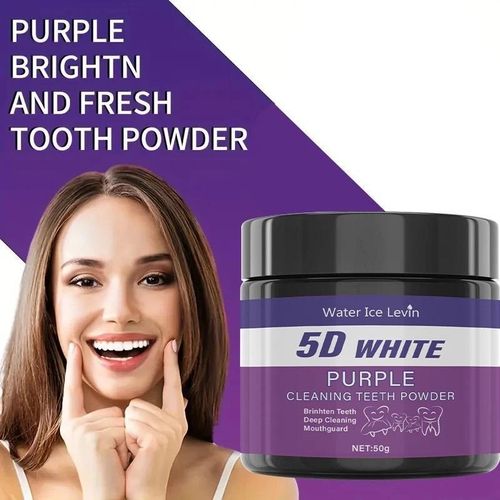Purple brightn and fresh tooth powder