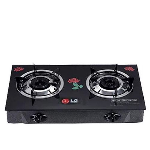 Glass Top GAS COOKER TWO HOBS