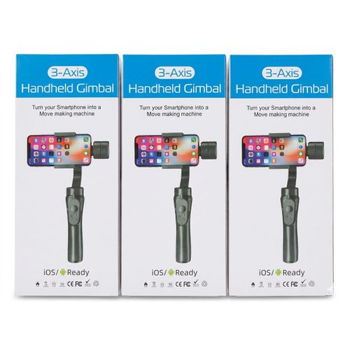 Gimbal Mobile Phone Stabilizer 3 Axis Motion Tracking For Video and Photo Shoot.
