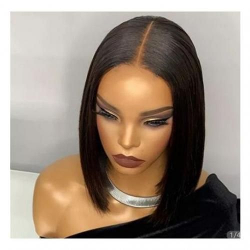 Trending Straight Blunt Cut Hair Wig With PartClosure