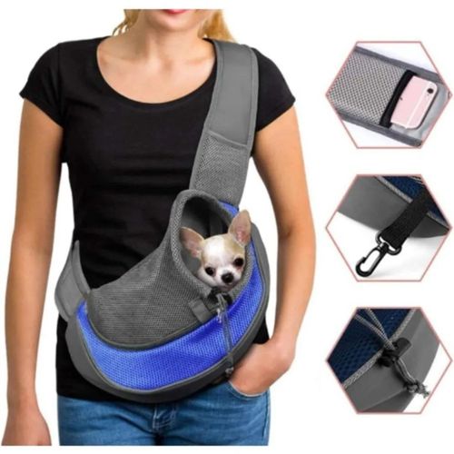 Shoulder Breathable Sling Mesh Travel Pet Bag