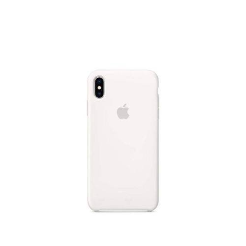 IPhone X & XS Silicone Phone Case & Pouch With Camera Protection - Scratch Resistance, Shockproof Protective Case - (White )