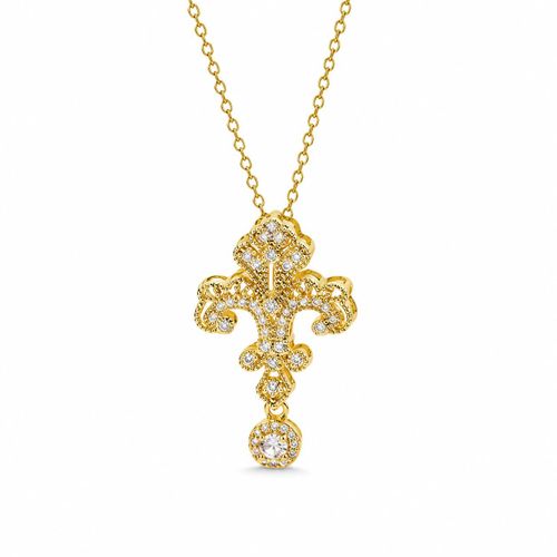 Women's Gold Statement Pendant Necklace Sparkling Crystal Fashion Jewelry For Party Wedding Gift