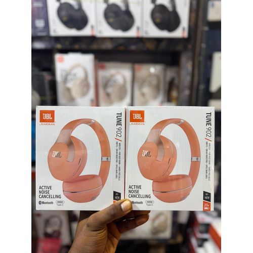 High Quality TUNE 902 Wireless Headphone - ANC, 20H Battery, Bluetooth 5.0, Type-C, Mic - Orange