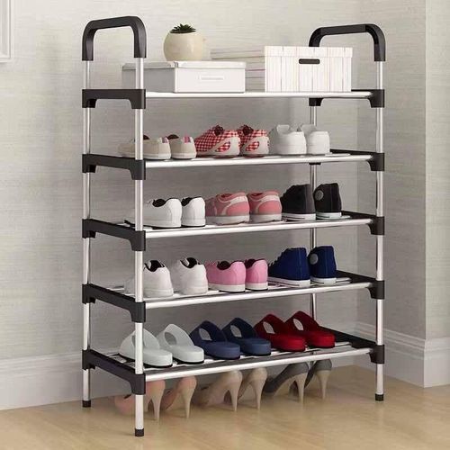 5-Tier Stainless Steel Pipe Shoe Rack