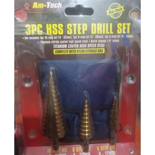 HSS Step Drill Bit Set