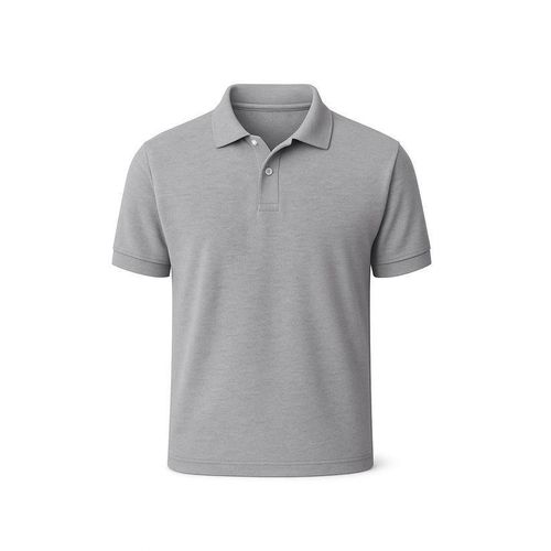 Quality Collar Neck Polo For Unisex-Grey