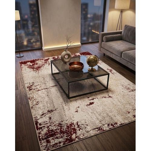 Geometric Area Rug with Metallic Accents (5x7 Ft)