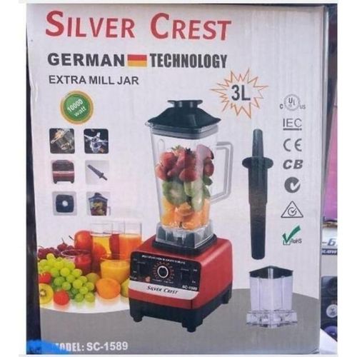 Silvercrest 3L Commercial Blender Heavy Duty Kitchen Food & Smoothie
