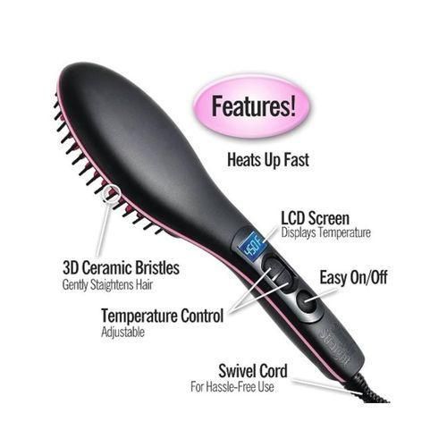 Hair Straightener Brush - Rapid heating, Hot Comb Hair Straightener for Women, Lightweight, Anti-Scald. ( The Brush That Straightens Hair )