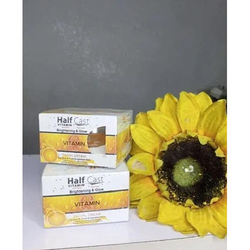 Half Cast-Vitamin C Brightening And Glow Face Cream -2 Piece.