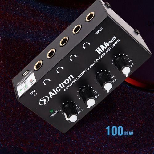 4-Channel Portable Stereo Headphone Amplifier Mini