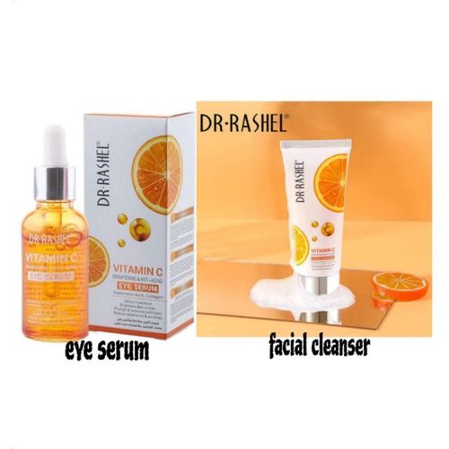Vitamin c eye serum & facial cleanser