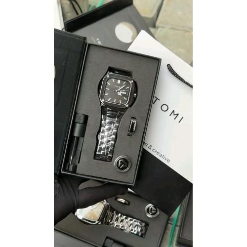 Men’s Luxury Stainless Steel Wristwatch Gift Set –