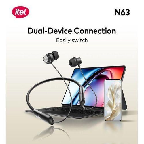 N63 Neckband ENC Clear Voice Calls Playtime 10mm Extra Bass Driver IPX5 Wireless Headphones