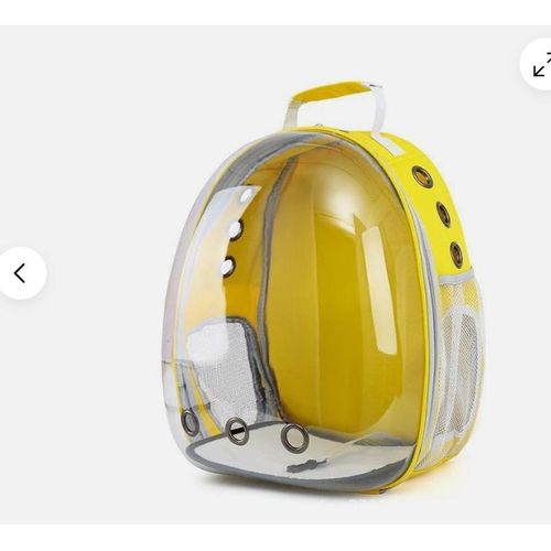 cat pet dog bagpack carrier bag yellow