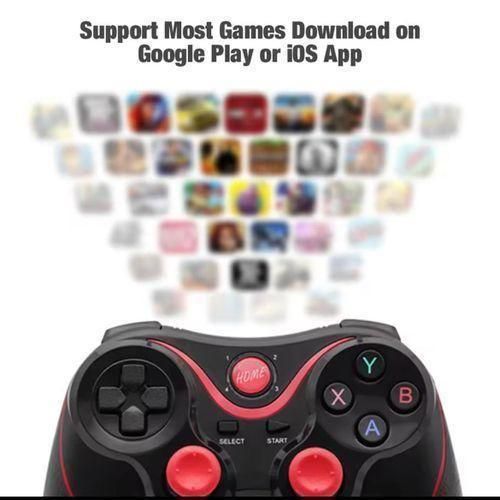 X3 Wireless Bluetooth Game Controller for PC, Mobile Phones Android & iPhone, TV BOX Tablet Joystick Gamepad Joypad Holder
