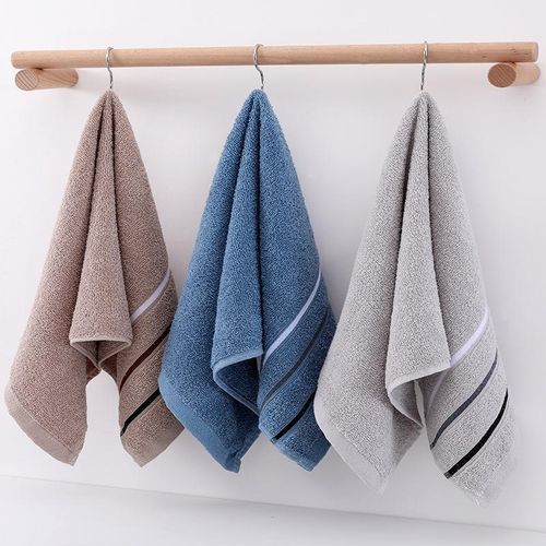 3pcs dark thick soft absorbent cotton household face washing gift towel