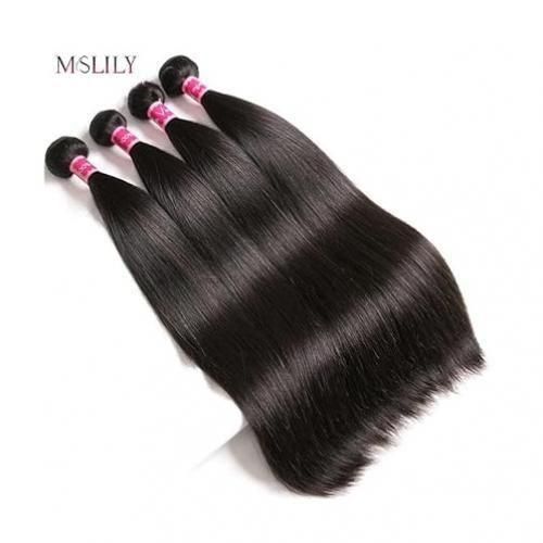 Awoof Virgin Hair 3 Bundles Hair Extensions wig closure