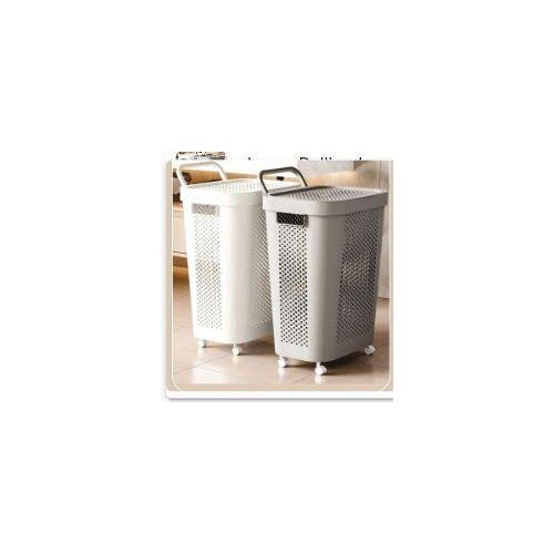 Laundry basket with tyre