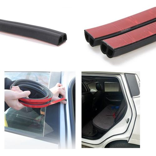 Car Rubber Seal Strip Self Adhesive B Type Windproof Noise Sound Insulation Car Window Door Trunk Car Door Seal Edge