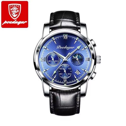 Precise 30 ATM Deep Waterproof Automatic Chronograph Movement Classic WristWatch For Men