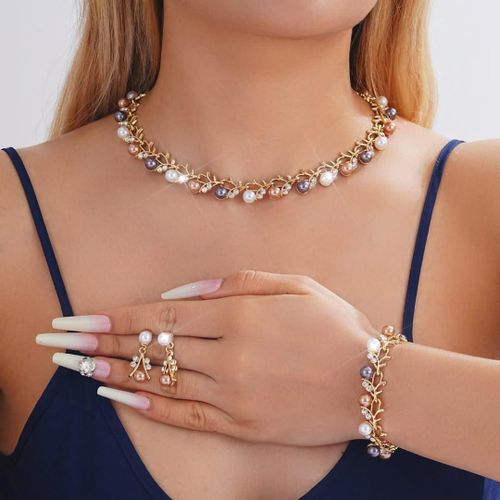 Luxury Exquisite Ladies & Trending Classic Rhine Stone Bangle, Earring & Necklace For Sexy Unique Ladies