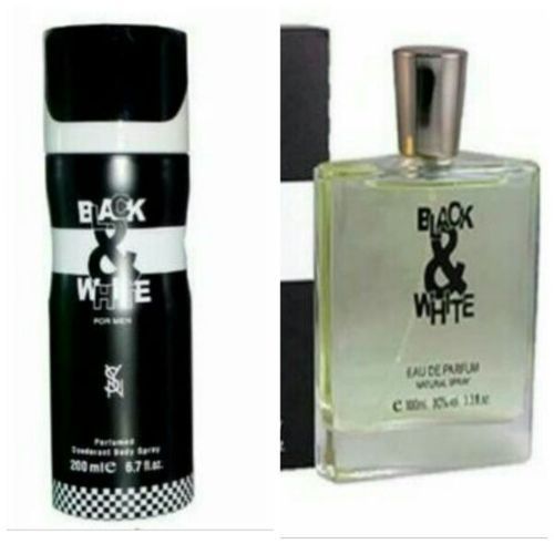 BLACK AND WHITE EAU DE PARFUM 100ml AND BODY SPRAY****