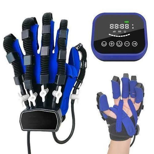 Robotic Hand Rehabilitation Glove for Stroke Recovery and Finger Exercise -left hand