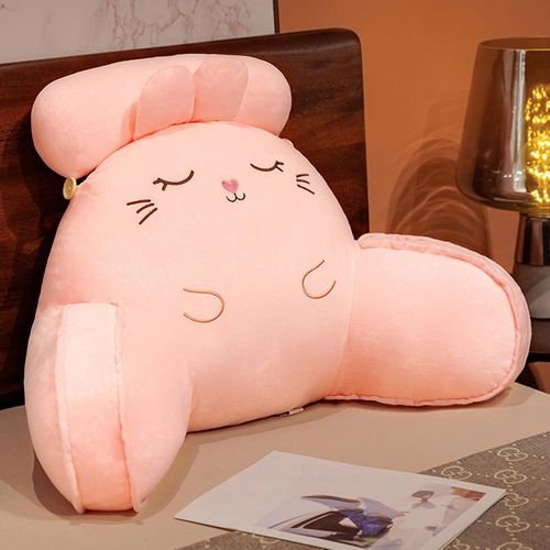 Reading Pillow Bed Rest Pillow Bed Wedge Backrest with Arms Back Support for Reading,Relaxing,Watching TV,Gaming