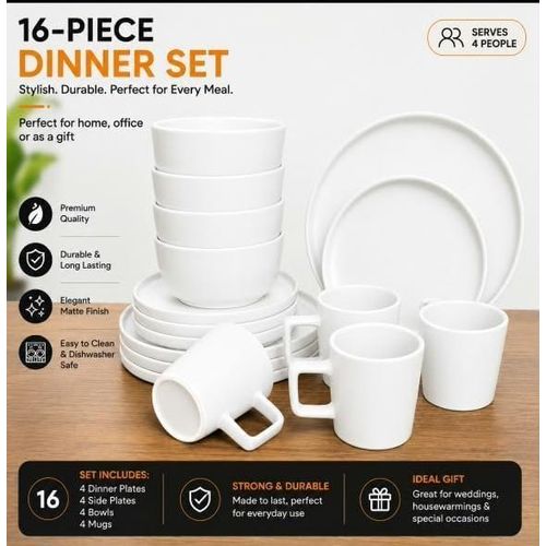 12pcs matte dinnerware