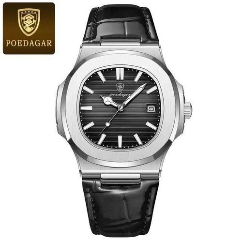 Exclusive mens leather watch