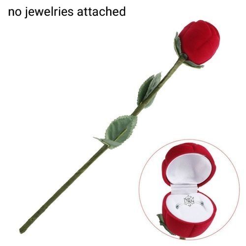 Rose Engagement Wedding Earring Ring Pendant Jewellery Box