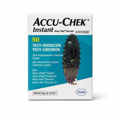 Accu-chek Instant Blood Sugar Test Strips For Accu-Chek Instant Meter - 50 Strips