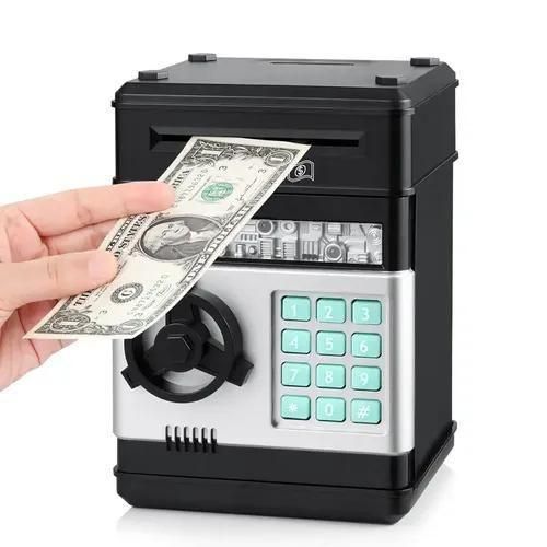Piggy Bank for Child Adults, Electronic ATM Coin Cash Bank with Password Code Lock and Auto Grab Bill Slot, (can come in other colours