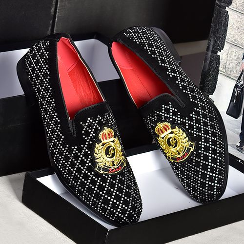 MEN CLASSIC STONE BARGE DESIGNERS SHOE BLACK