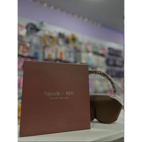 Original Airpods Max Pro - AirPods x Kim Wireless Over-Ear Headphones, Pro-Level Active Noise Cancellation - Hear Only What Matters, Pro Noise Cancellation, Pure Wireless Freedom. ( Dark Brown )