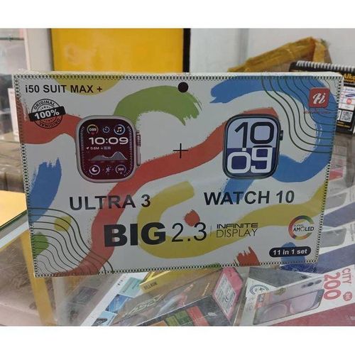 i50 Suit Max+ Ultra 3 + Watch 10 Smartwatch Combo (11-in-1 Set)